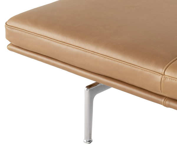 Muuto Outline Daybed - Cognac Refine Læder - Alu