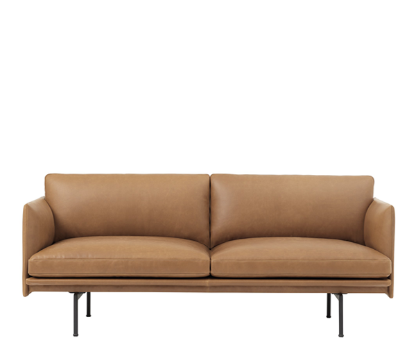 Muuto Outline Sofa - 2-pers. - Cognac Refine Læder