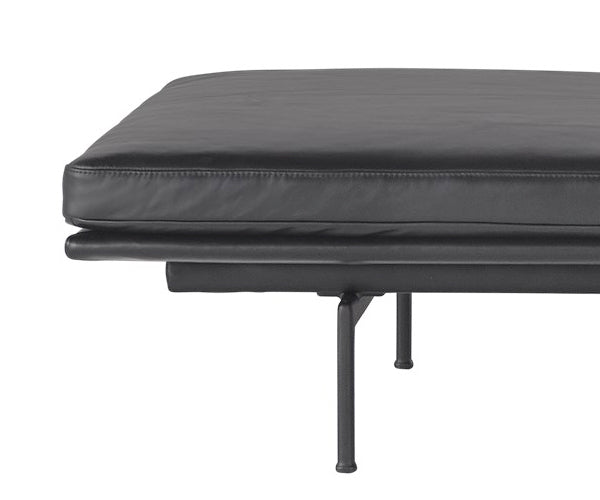 Muuto Outline Daybed - Sort Refine Læder - Sort