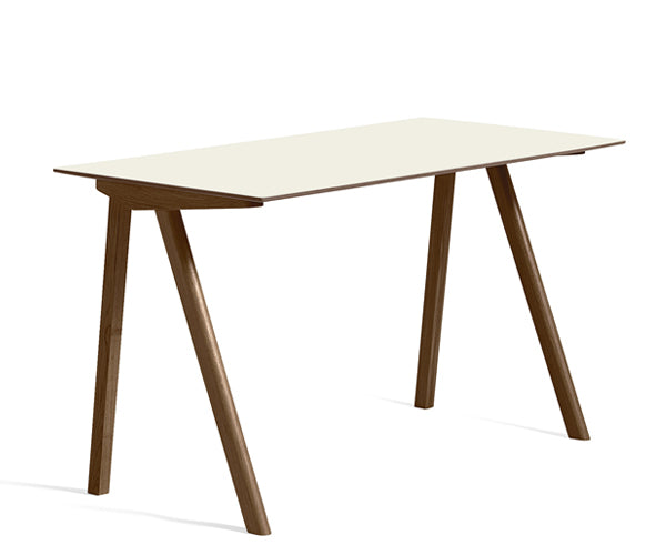 HAY CPH90 Desk - Valnød - Off White Linolium - Mat Lak