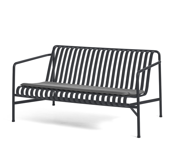 HAY Palissade Lounge Sofa Hynde - Anthracite Grå