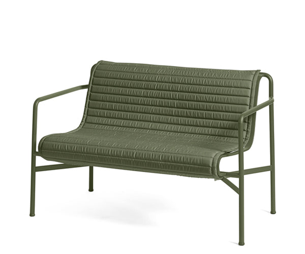 HAY Palissade Dining Bench Hynde - Quilted - Olive