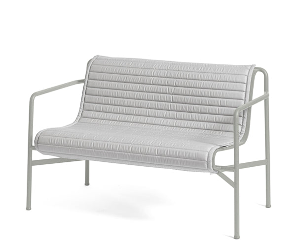 HAY Palissade Dining Bench Hynde - Quilted - Sky Grey