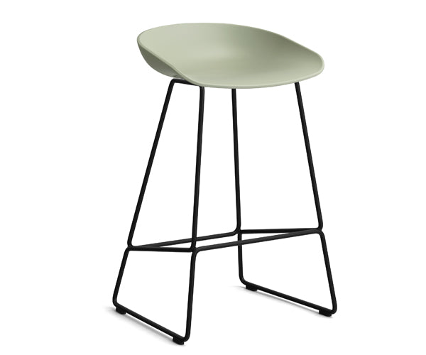 HAY About a Stool (AAS 38) - Pastel Green - Sort Stål