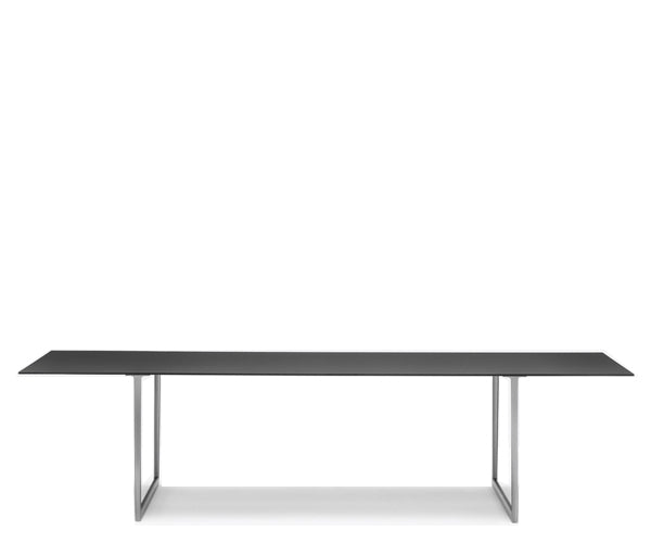 Pedrali Toa Table - 300x100cm - Sort -  Poleret Aluminium