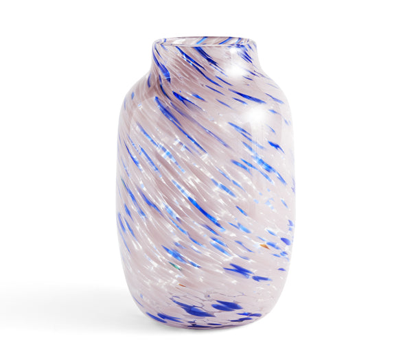 HAY Splash Vase Round - Large - Light Pink and Blue