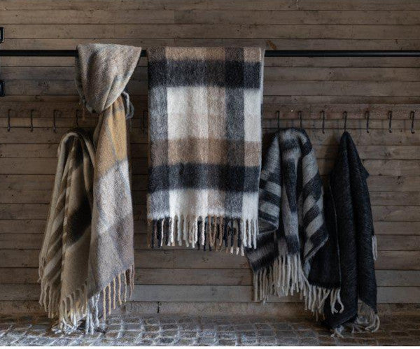 Jakobsdals Bello Grande plaid - 200x140 - brun/grå