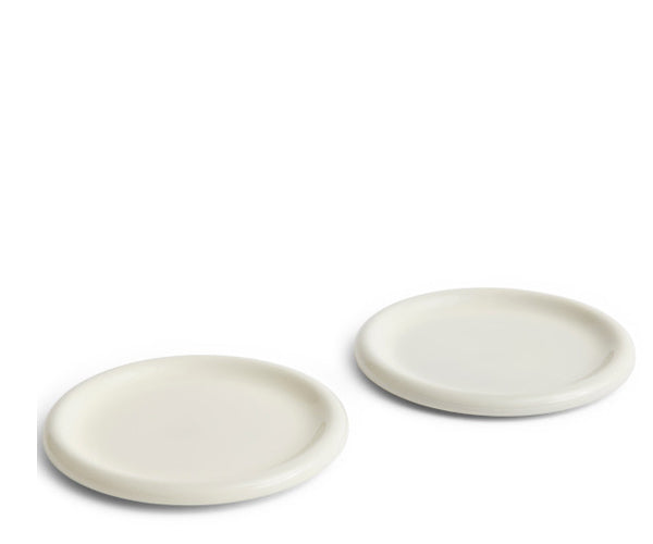 HAY barro plate - ø24 - off-white - set of 2