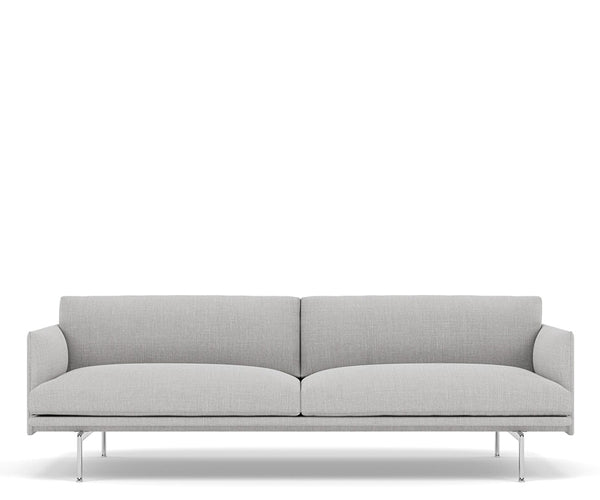 Muuto Outline Sofa - 3-pers. - Remix 123 - Alu Stel