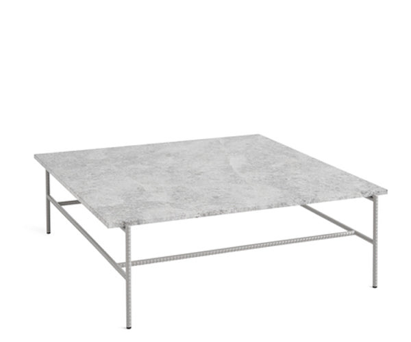 Hay Rebar Sofabord 100x104 cm. - Fossil Grey Marmor