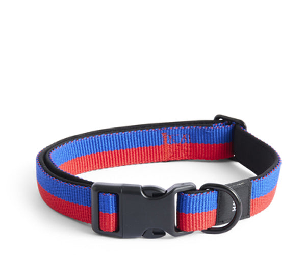 HAY Dogs Collar Flat - ML - Red-Blue