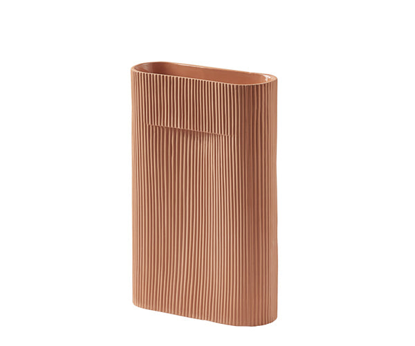 Muuto Ridge Vase - Terracotta - Small