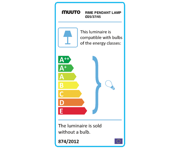 Muuto Rime Pendel - Ø45cm - Sort