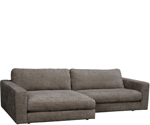 Rowico Home Duncan sofa - Robin mellemgrå - venstrevendt chaiselong - 258 cm