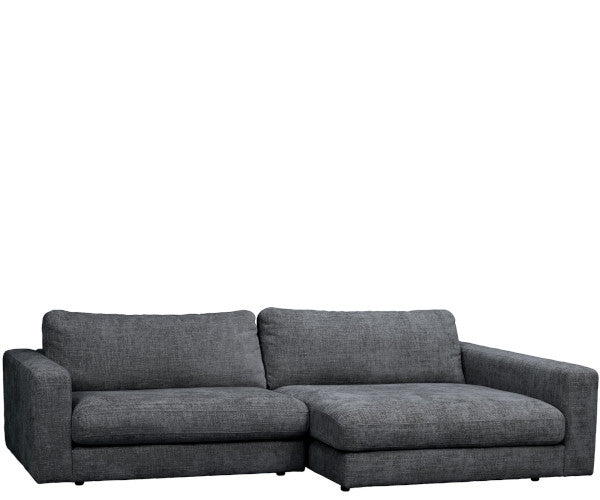 Rowico Home Duncan sofa - Robin mørkegrå - højrevendt chaiselong - 258 cm