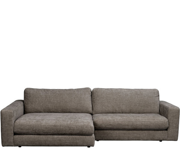 Rowico Home Duncan sofa - Robin mellemgrå - venstrevendt chaiselong - 258 cm