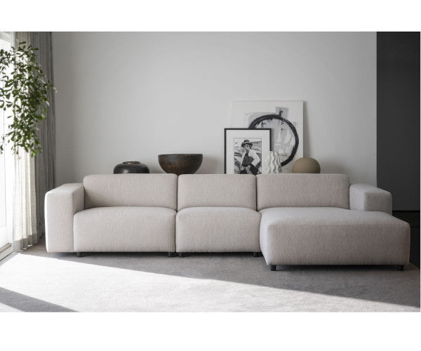 Rowico Home Willard sofa - Alice lys beige - højrevendt chaiselong - 312 cm