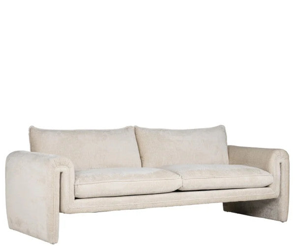 Richmond Interiors Sandro sofa - 230 - bergen 900 white chenille