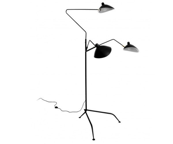 SeSerge Mouille Standing Lamp 3 Rotating Arms - L3B