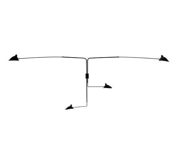 Serge Mouille væglampe med 4 arme