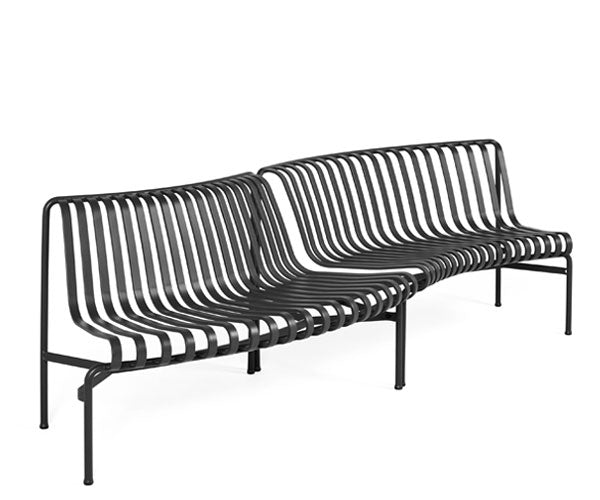 HAY Palissade Park Dining Bench In-Out Starter Set - Set Of 2 - Anthracite