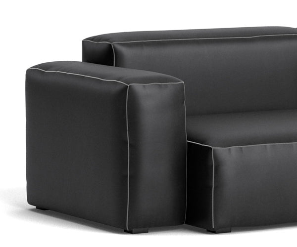 HAY Mags Soft Sofa - Low Arm - 2.5 Pers. - Sort Sense Læder