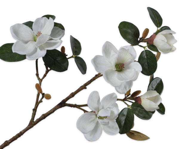 Silk-ka Magnolia - white/green - 74 cm