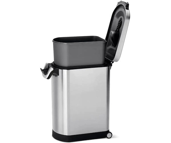 simplehuman foderspand - 25 liter - rustfri stål