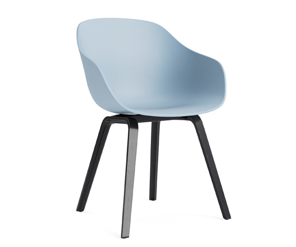 HAY About A Chair (AAC222) - Slate Blue - Black Oak