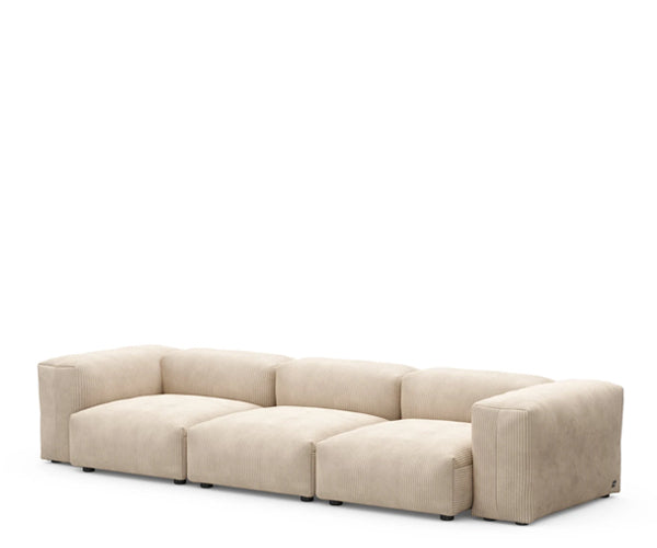 Vetsak Sofa - 314x115.5cm. - Cord Velours Sand