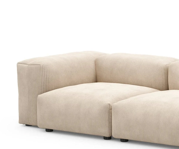 Vetsak Sofa - 314x115.5cm. - Cord Velours Sand