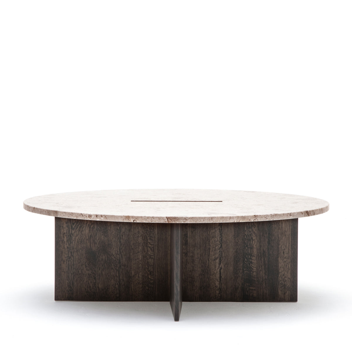 Karimoku Case Study N-ST01 Sofabord - 100cm. - Smoked Oak - Marmor