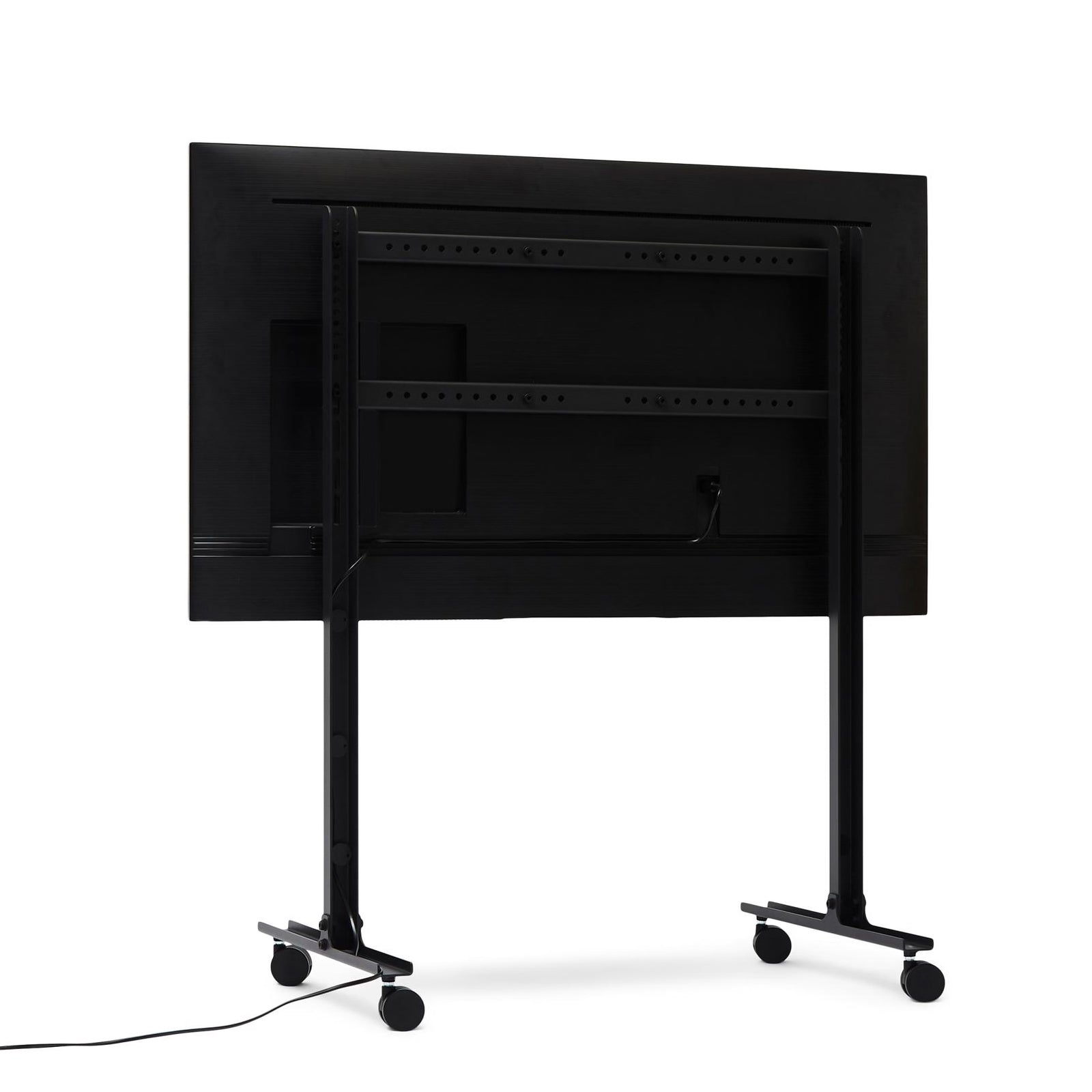 Pedestal Straight Rollin TV Stander - Charcoal