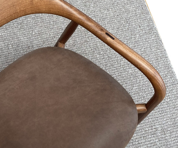 Sovet Italia Autumn Chair - Mørkbejdset - Mud Læder