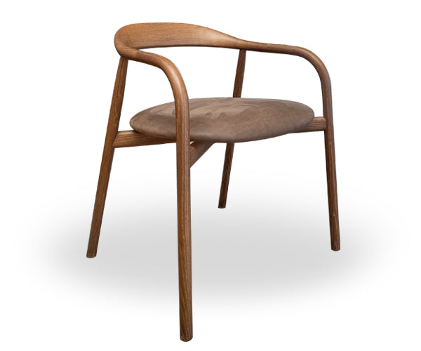 Sovet Italia Autumn Chair - Mørkbejdset - Mud Læder