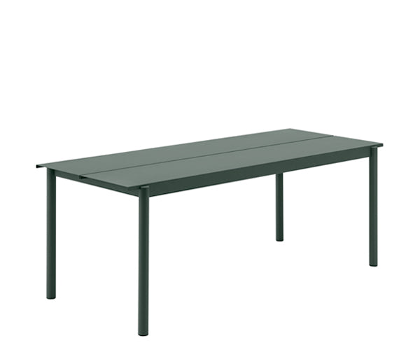 Muuto Linear Steel Bord - Grøn - 200x75cm