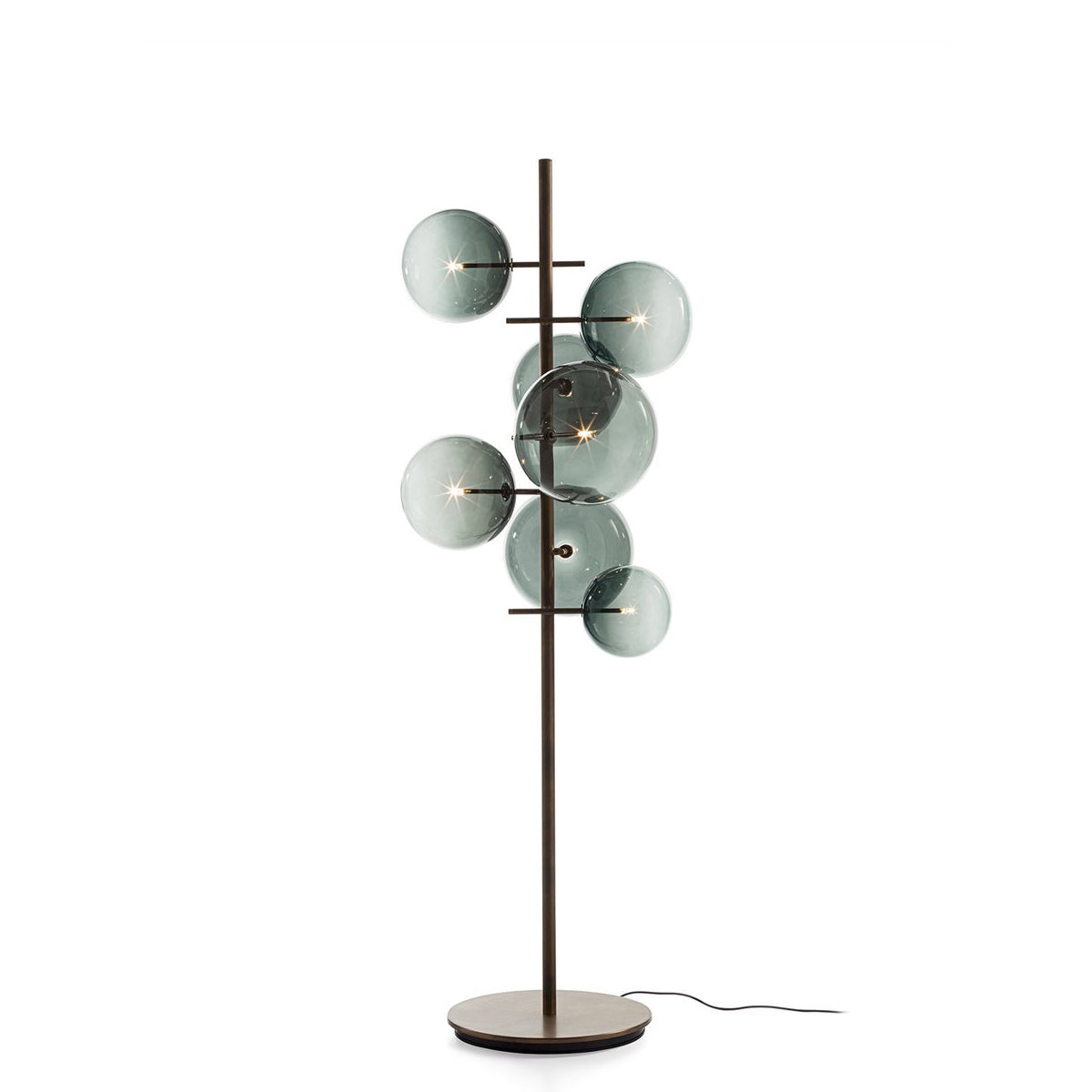 Gallotti & Radice Bolle Stelo Standerlampe - Farvet Glas