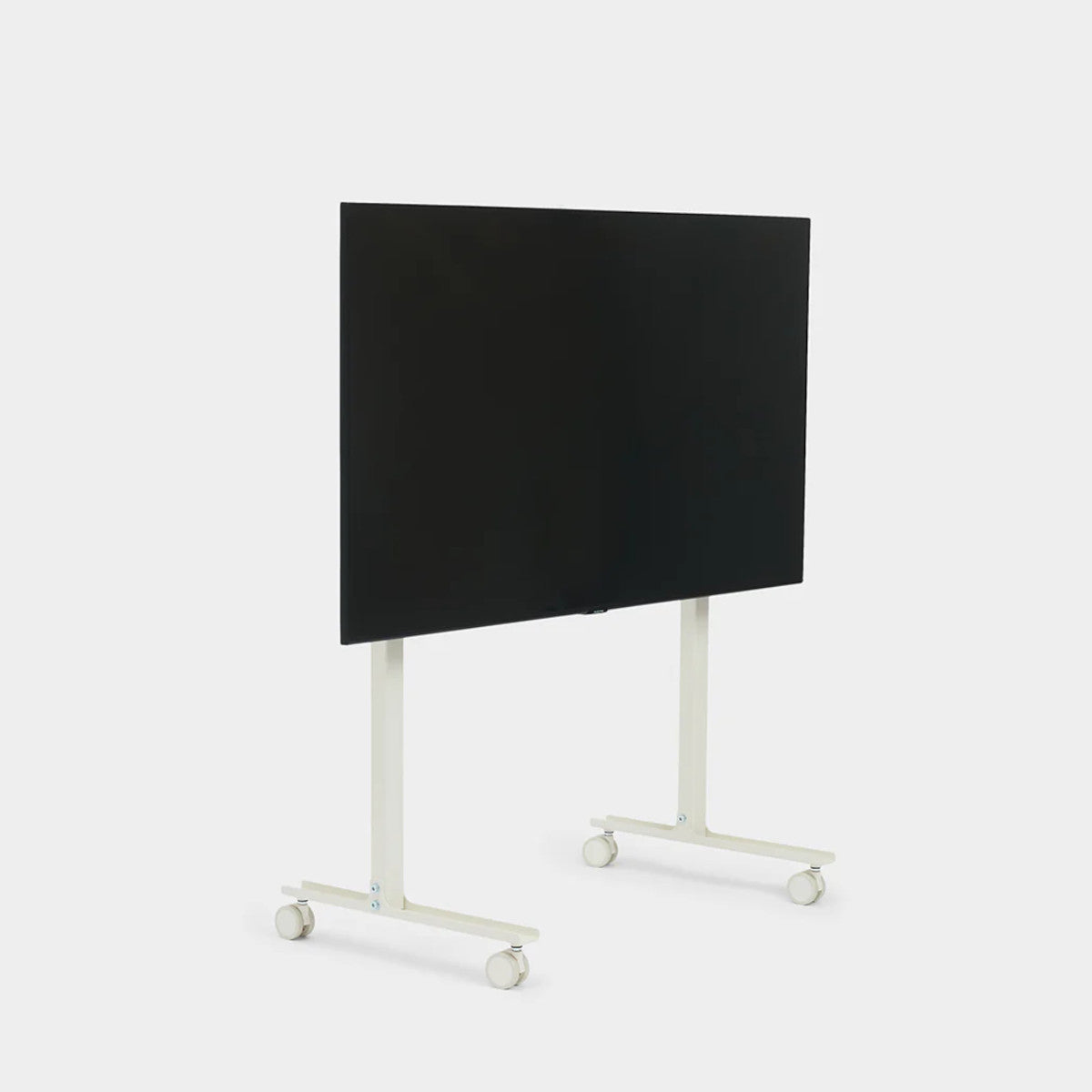 Pedestal Straight Rollin TV Stander - Pearl