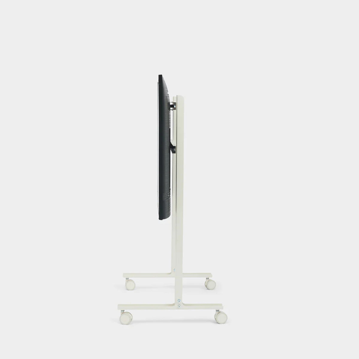 Pedestal Straight Rollin TV Stander - Pearl