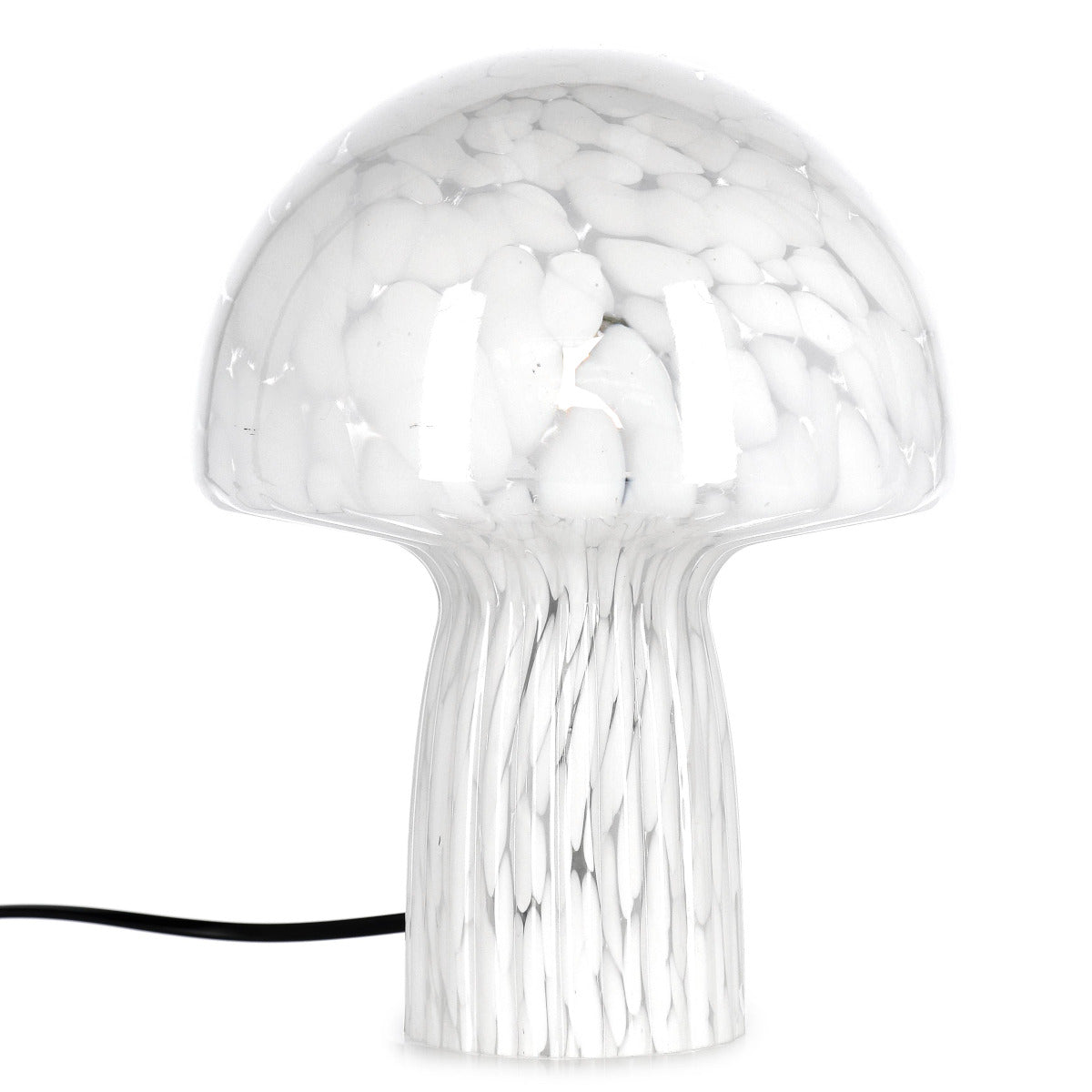 Carysa Mushroom lampe - hvid/klar - 25,5x20