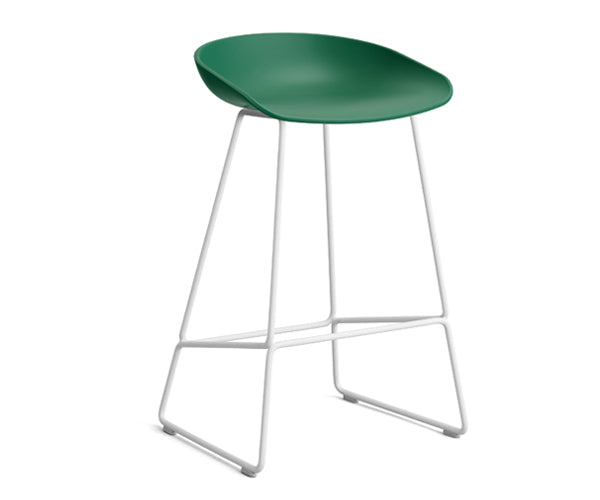 HAY About a Stool (AAS 38) - Teal Green - Hvid Stål