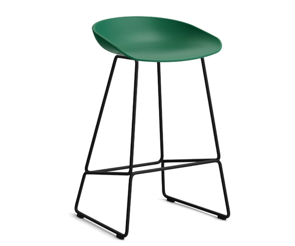 HAY About a Stool (AAS 38) - Teal Green - Sort Stål