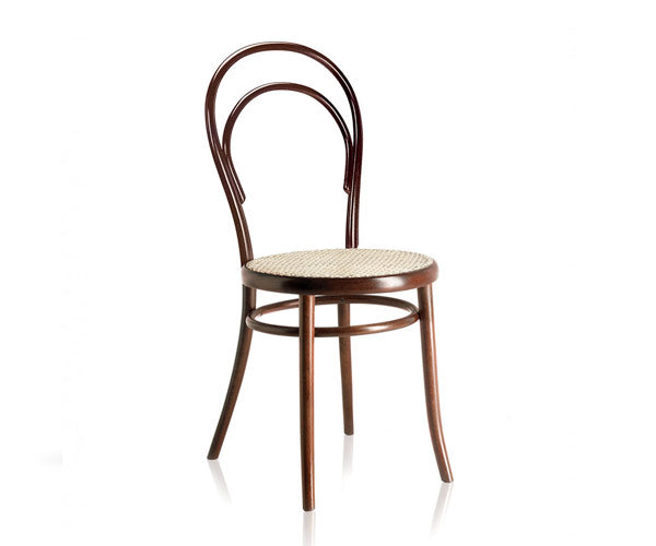 Gebrüder Thonet Wiener Stol - N.14 - Bejdset m./ rørflet sæde