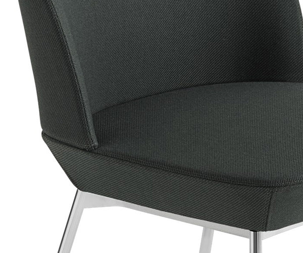 Muuto Oslo Side Chair - Twill Weave 990/Chrome