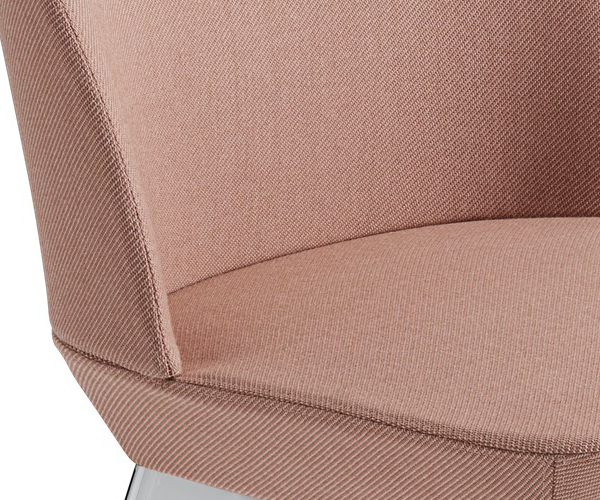 Muuto Oslo Side Chair - Twill Weave 530/Chrome