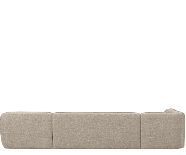 WOOOD Polly sofa - sand - u-form - venstrevendt