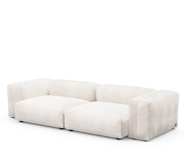 Vetsak Two Seat Sofa - 273x115,5cm - Velvet Creme