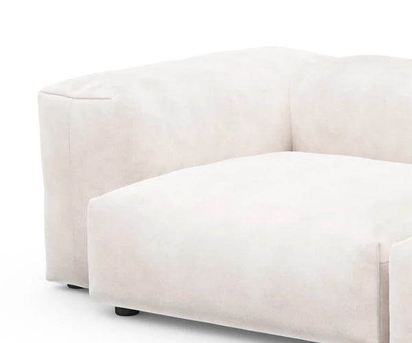 Vetsak Two Seat Sofa - 273x115,5cm - Velvet Creme