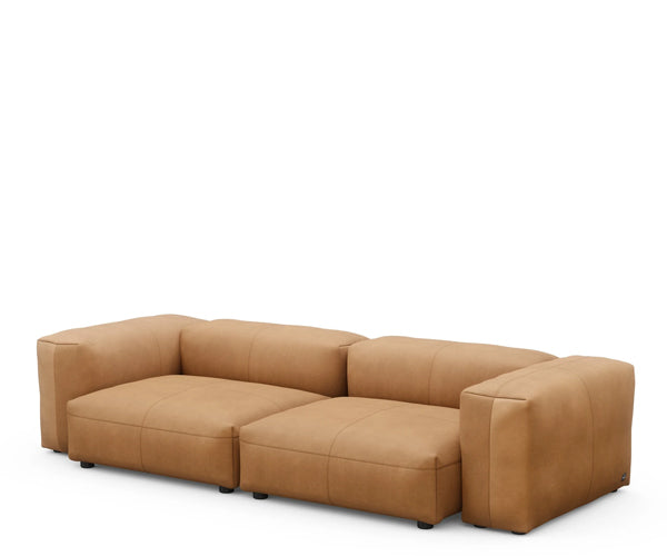 Vetsak Two Seat Sofa - Medium - Brown Leather