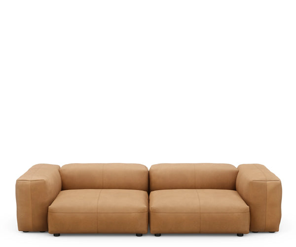 Vetsak Two Seat Sofa - Medium - Brown Leather